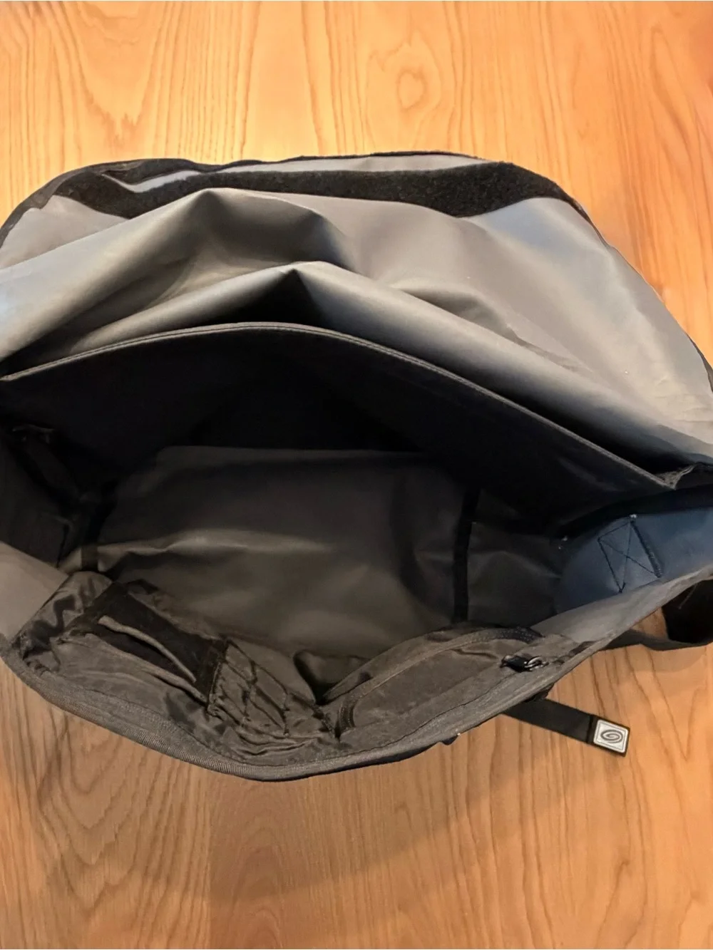 Custom Timbuk2 Tri-Panel Messenger Bag in Orange, Maroon & Gray